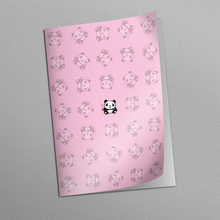 Carica l&#39;immagine nel visualizzatore di Gallery, Quaderno A4 Pencil Panda Pattern - Rosa caramella
