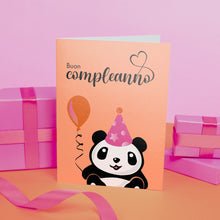 Carica l'immagine nel visualizzatore di Gallery, Biglietto Pencil Panda "Buon compleanno" - Birthday Panda
