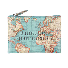 Carica l'immagine nel visualizzatore di Gallery, Bustina Portamonete Vintage map