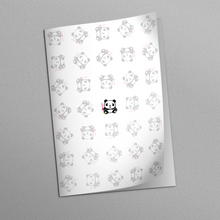 Carica l&#39;immagine nel visualizzatore di Gallery, Quaderno A4 Pencil Panda Pattern - Bianco neve
