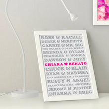 Carica l'immagine nel visualizzatore di Gallery, Quadretto "Eternal love" - Versione Serie tv