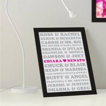 Carica l'immagine nel visualizzatore di Gallery, Quadretto "Eternal love" - Versione Serie tv