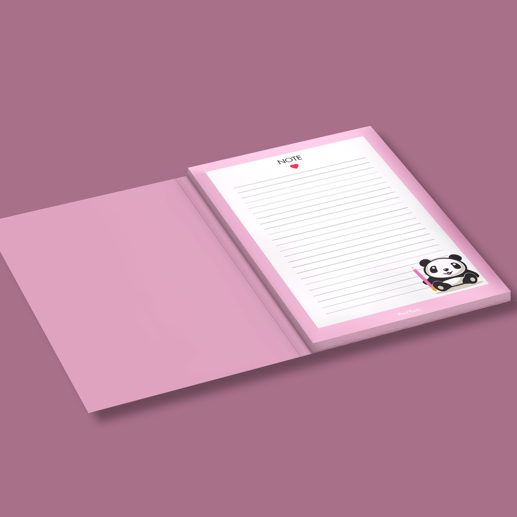 Block notes A5 Pencil Panda con copertina