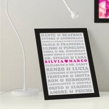 Carica l&#39;immagine nel visualizzatore di Gallery, Quadretto &quot;Eternal love&quot; - Versione Letteratura
