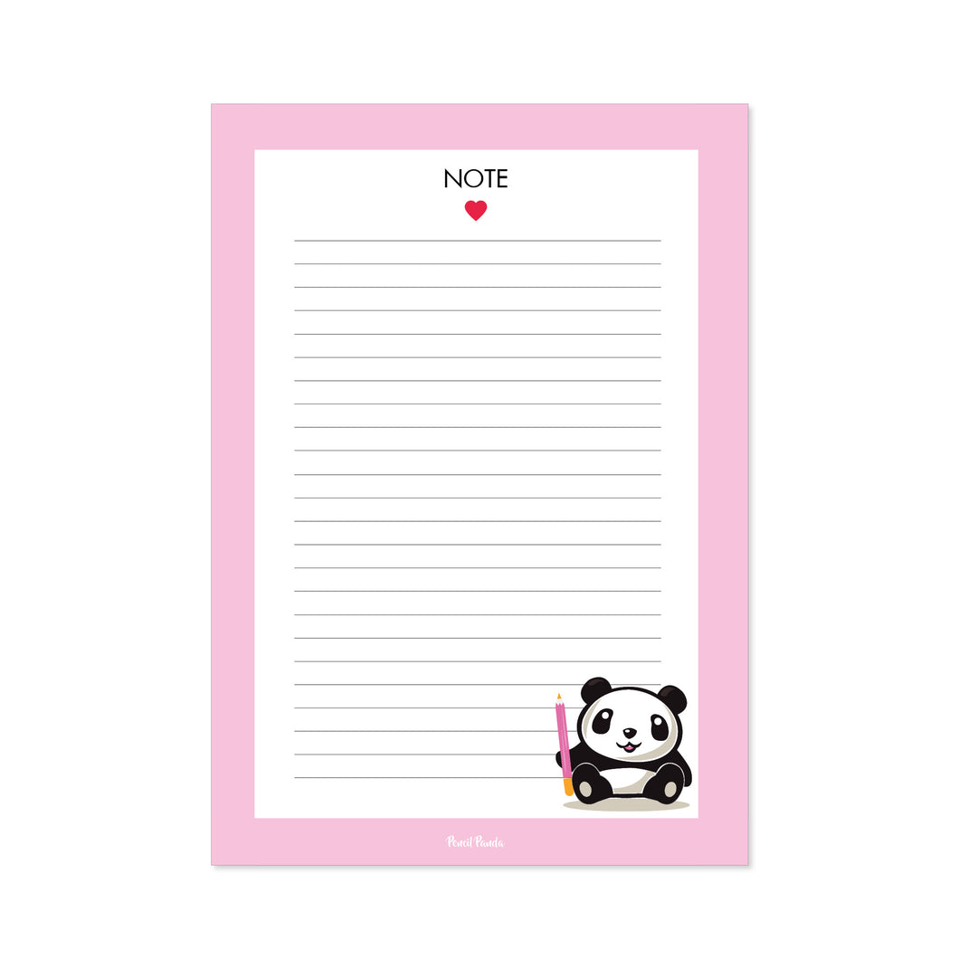 Block notes A5 Pencil Panda