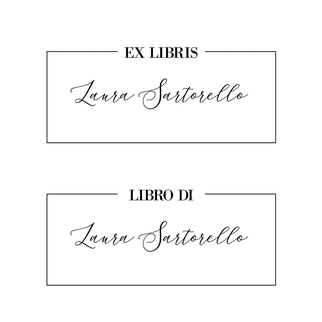 Timbro Ex libris personalizzato #1