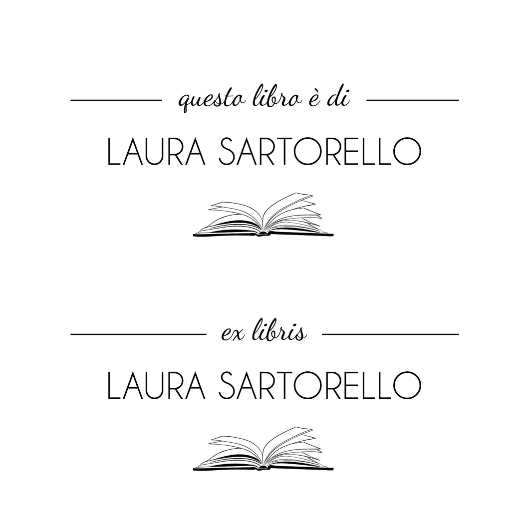 Timbro Ex libris personalizzato #3
