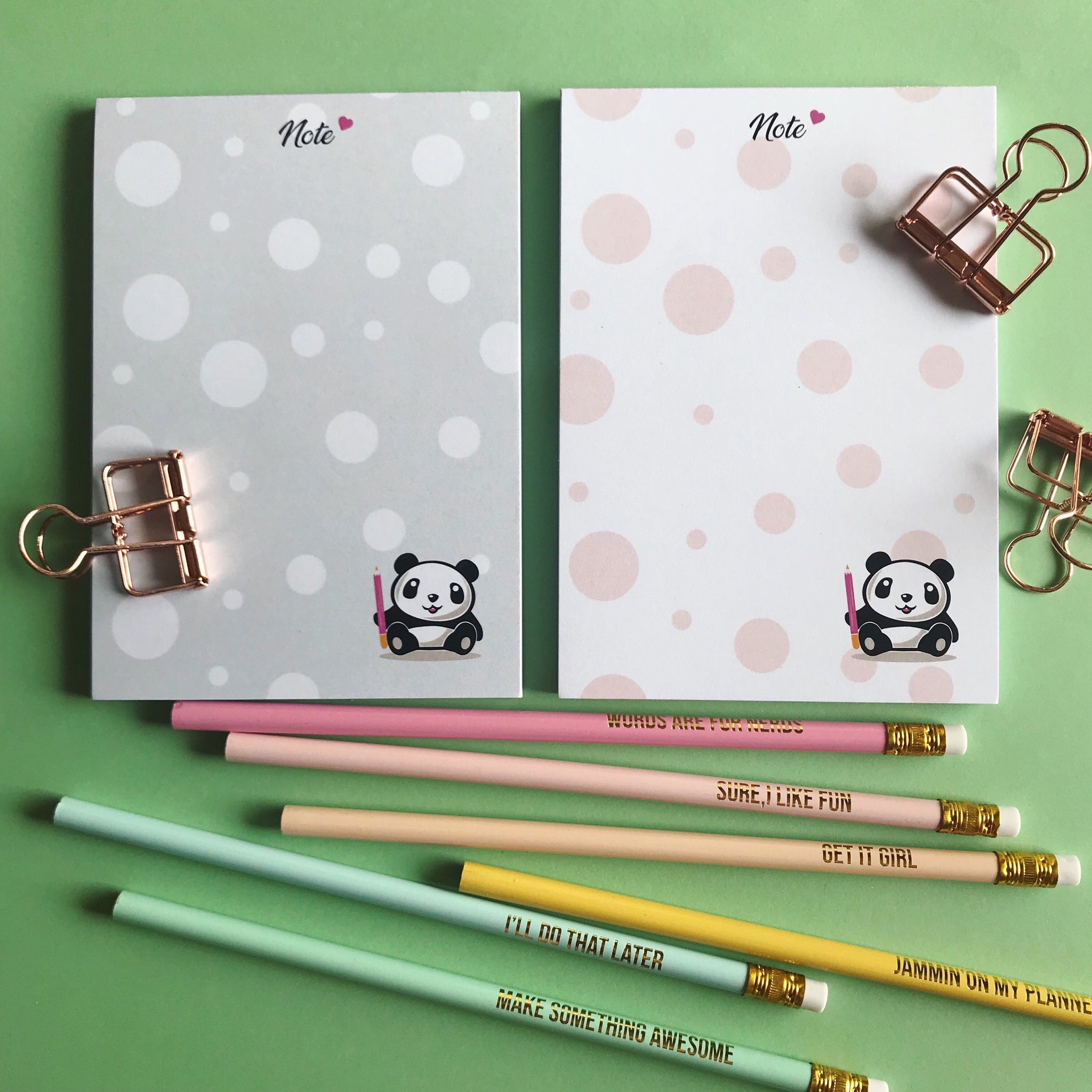 Block notes A6 Pencil Panda
