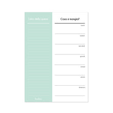 Carica l&#39;immagine nel visualizzatore di Gallery, Meal Planner settimanale
