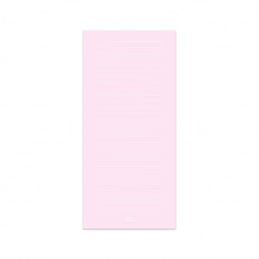 Block notes rosa a righe