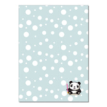 Carica l&#39;immagine nel visualizzatore di Gallery, Quaderno A4 Pencil Panda bianco e azzurro
