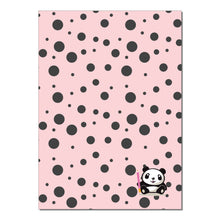 Carica l&#39;immagine nel visualizzatore di Gallery, Quaderno A4 Pencil Panda rosa e nero
